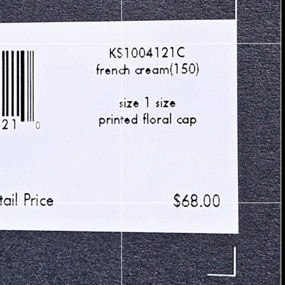 NWT Kate Spade French Cream Floral Cap - Picture 11 of 15